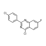 CAS#: 885277-75-8, 4-Chloro-2-(4-chlorophenyl)-7-fluoroquinazoline