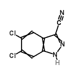 CAS#: 885278-39-7, 5,6-Dichloro-1H-indazole-3-carbonitrile