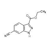 CAS 登录号：885279-19-6， 乙基6-氰基-1H-吲唑-3-羧酸酯