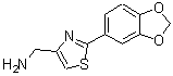 CAS#: 885279-79-8, 1-[2-(1,3-Benzodioxol-5-yl)-1,3-thiazol-4-yl]methanamine