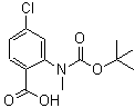 CAS#: 886362-06-7, 4-Chloro-2-(methyl{[(2-methyl-2-propanyl)oxy]carbonyl}amino)benzoic acid