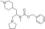 CAS 登录号：886363-02-6， 甲基[1-(1-甲基-4-哌啶基)-3-(1-吡咯烷基)-2-丙基]氨基甲酸苄酯