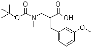 CAS#: 886364-83-6, 2-(3-Methoxybenzyl)-3-(methyl{[(2-methyl-2-propanyl)oxy]carbonyl}amino)propanoic acid