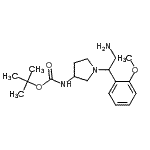 CAS#: 886364-99-4, 2-Methyl-2-propanyl {1-[2-amino-1-(2-methoxyphenyl)ethyl]-3-pyrrolidinyl}carbamate