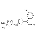 CAS#: 886365-11-3, 2-Methyl-2-propanyl {1-[2-amino-1-(3-methylphenyl)ethyl]-3-pyrrolidinyl}carbamate