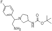 CAS#: 886365-26-0, 2-Methyl-2-propanyl {1-[2-amino-1-(4-fluorophenyl)ethyl]-3-pyrrolidinyl}carbamate