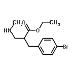 CAS#: 886365-98-6, Ethyl 2-(4-bromobenzyl)-3-(methylamino)propanoate