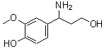 CAS 登录号：886366-29-6， 4-(1-氨基-3-羟基丙基)-2-甲氧基苯酚