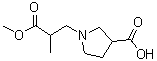 CAS#: 886366-35-4, 1-(3-Methoxy-2-methyl-3-oxopropyl)-3-pyrrolidinecarboxylic acid