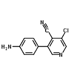 CAS#: 886457-32-5, 3-(4-Aminophenyl)-5-chloroisonicotinonitrile