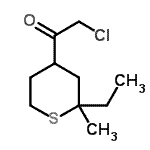 CAS#: 88653-81-0, 2-Chloro-1-(2-ethyl-2-methyltetrahydro-2H-thiopyran-4-yl)ethanone
