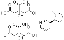CAS#: 88660-51-9, 3-[(2S)-1-Methyl-2-pyrrolidinyl]pyridine 2-hydroxy-1,2,3-propanetricarboxylate (1:2)