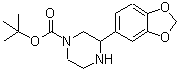 CAS#: 886769-95-5, 2-Methyl-2-propanyl 3-(1,3-benzodioxol-5-yl)-1-piperazinecarboxylate