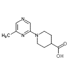 CAS 登录号：886851-58-7， 1-(6-甲基-2-吡嗪基)-4-哌啶羧酸