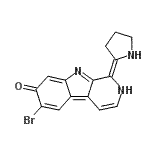 CAS#: 88704-49-8, (1Z)-6-Bromo-1-(2-pyrrolidinylidene)-1,2-dihydro-7H-beta-carbolin-7-one