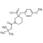 CAS#: 887344-20-9, 3-(4-Methoxybenzyl)-1-{[(2-methyl-2-propanyl)oxy]carbonyl}-3-piperidinecarboxylic acid