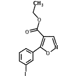 CAS 登录号：887407-86-5， 乙基5-(3-碘苯基)-1,2-恶唑-4-羧酸酯