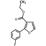 CAS#: 887408-00-6, Ethyl 5-(3-fluorophenyl)-1,2-oxazole-4-carboxylate