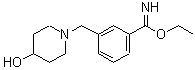CAS#: 887578-17-8, Ethyl 3-[(4-hydroxy-1-piperidinyl)methyl]benzenecarboximidate