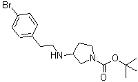 CAS#: 887578-47-4, 2-Methyl-2-propanyl 3-{[2-(4-bromophenyl)ethyl]amino}-1-pyrrolidinecarboxylate