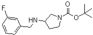 CAS#: 887578-67-8, 2-Methyl-2-propanyl 3-[(3-fluorobenzyl)amino]-1-pyrrolidinecarboxylate
