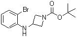 CAS#: 887579-47-7, 2-Methyl-2-propanyl 3-[(2-bromophenyl)amino]-1-azetidinecarboxylate
