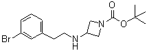 CAS#: 887579-86-4, 2-Methyl-2-propanyl 3-{[2-(3-bromophenyl)ethyl]amino}-1-azetidinecarboxylate