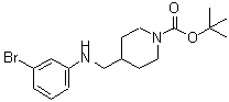 CAS#: 887581-59-1, 2-Methyl-2-propanyl 4-{[(3-bromophenyl)amino]methyl}-1-piperidinecarboxylate