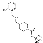 CAS#: 887581-75-1, 2-Methyl-2-propanyl 4-{[(2-bromobenzyl)amino]methyl}-1-piperidinecarboxylate