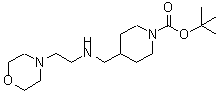 CAS#: 887583-43-9, 2-Methyl-2-propanyl 4-({[2-(4-morpholinyl)ethyl]amino}methyl)-1-piperidinecarboxylate
