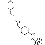 CAS#: 887583-50-8, 2-Methyl-2-propanyl 4-({[3-(4-morpholinyl)propyl]amino}methyl)-1-piperidinecarboxylate