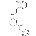 CAS#: 887584-50-1, 2-Methyl-2-propanyl 3-{[2-(2-bromophenyl)ethyl]amino}-1-piperidinecarboxylate