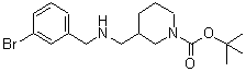 CAS#: 887587-16-8, 2-Methyl-2-propanyl 3-{[(3-bromobenzyl)amino]methyl}-1-piperidinecarboxylate