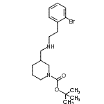 CAS#: 887587-26-0, 2-Methyl-2-propanyl 3-({[2-(2-bromophenyl)ethyl]amino}methyl)-1-piperidinecarboxylate