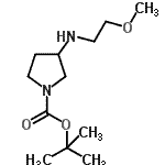 CAS#: 887587-33-9, 2-Methyl-2-propanyl 3-[(2-methoxyethyl)amino]-1-pyrrolidinecarboxylate