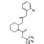 CAS#: 887587-74-8, 2-Methyl-2-propanyl 2-{[(2-bromobenzyl)amino]methyl}-1-piperidinecarboxylate