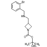 CAS#: 887589-78-8, 2-Methyl-2-propanyl 3-{[(2-bromobenzyl)amino]methyl}-1-azetidinecarboxylate