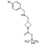 CAS#: 887589-86-8, 2-Methyl-2-propanyl 3-{[(4-bromobenzyl)amino]methyl}-1-azetidinecarboxylate