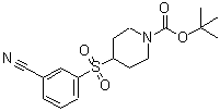 CAS 登录号：887589-99-3， 4-[(3-氰基苯基)磺酰基]-1-哌啶羧酸叔丁酯