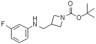 CAS#: 887590-00-3, 2-Methyl-2-propanyl 3-{[(3-fluorophenyl)amino]methyl}-1-azetidinecarboxylate