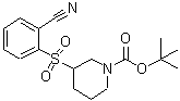 CAS#: 887590-03-6, 2-Methyl-2-propanyl 3-[(2-cyanophenyl)sulfonyl]-1-piperidinecarboxylate