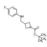 CAS#: 887590-04-7, 2-Methyl-2-propanyl 3-{[(4-fluorophenyl)amino]methyl}-1-azetidinecarboxylate