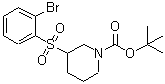 CAS 登录号：887590-07-0， 3-[(2-溴苯基)磺酰基]-1-哌啶羧酸叔丁酯