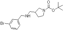 CAS#: 887590-81-0, 2-Methyl-2-propanyl 3-{[(3-bromobenzyl)amino]methyl}-1-pyrrolidinecarboxylate