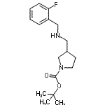 CAS#: 887590-96-7, 2-Methyl-2-propanyl 3-{[(2-fluorobenzyl)amino]methyl}-1-pyrrolidinecarboxylate