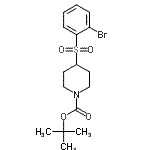 CAS#: 887591-20-0, 2-Methyl-2-propanyl 4-[(2-bromophenyl)sulfonyl]-1-piperidinecarboxylate