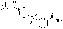 CAS 登录号：887591-35-7， 4-[(3-氨基甲酰苯基)磺酰基]-1-哌啶羧酸叔丁酯