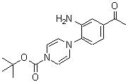 CAS 登录号：887595-40-6， 4-(4-乙酰基-2-氨基苯基)-1(4H)-吡嗪羧酸叔丁酯
