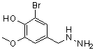 CAS 登录号：887595-57-5， 2-溴-4-(肼基甲基)-6-甲氧基苯酚