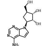 CAS#: 88767-13-9, (1S,2R,3S,5S)-3-(4-Amino-7H-pyrrolo[2,3-d]pyrimidin-7-yl)-5-(hydroxymethyl)-1,2-cyclopentanediol